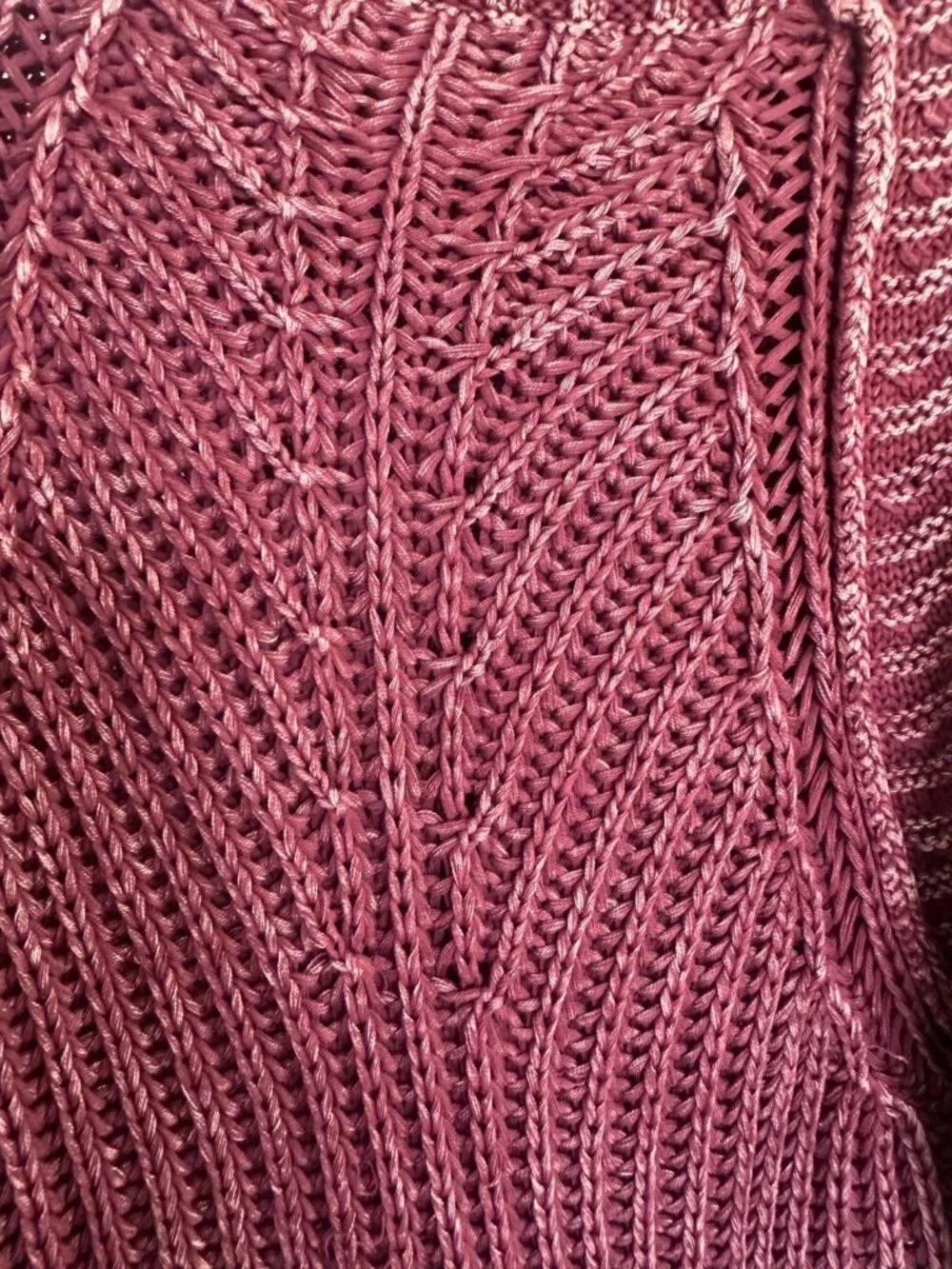 FREE PEOPLE Small Sweetheart Rib Chunky Mock Neck Sweater Garnet Grotto Autumn